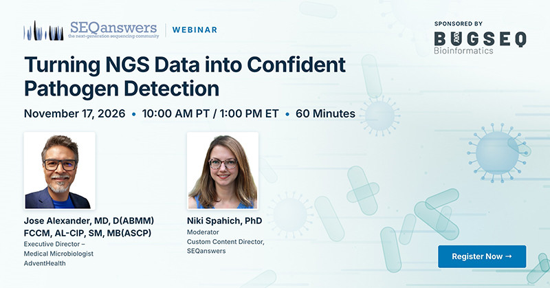 This webinar will explain the basics of NGS analysis and show how to build a sequencing workflow in a clinical lab, including how to set thresholds for reporting positive detections